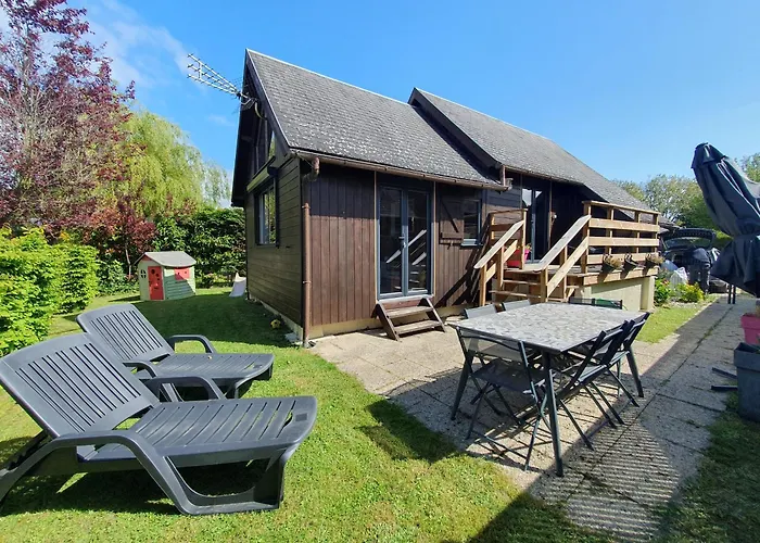 Moderne 6 Pers Avec Piscine L'ete Chalet Cabourg